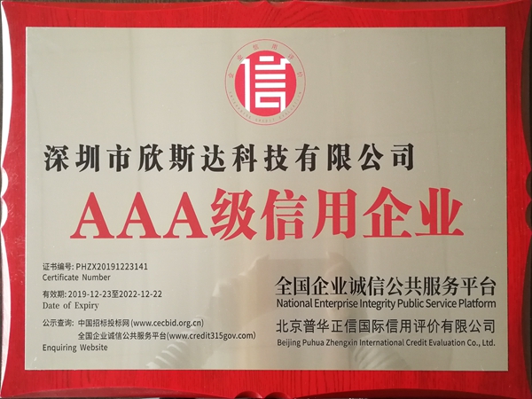 AAA Credit Enterprise Plaque