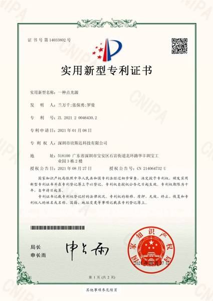 Patent — Pixel Light (App. No. 2021200464302)